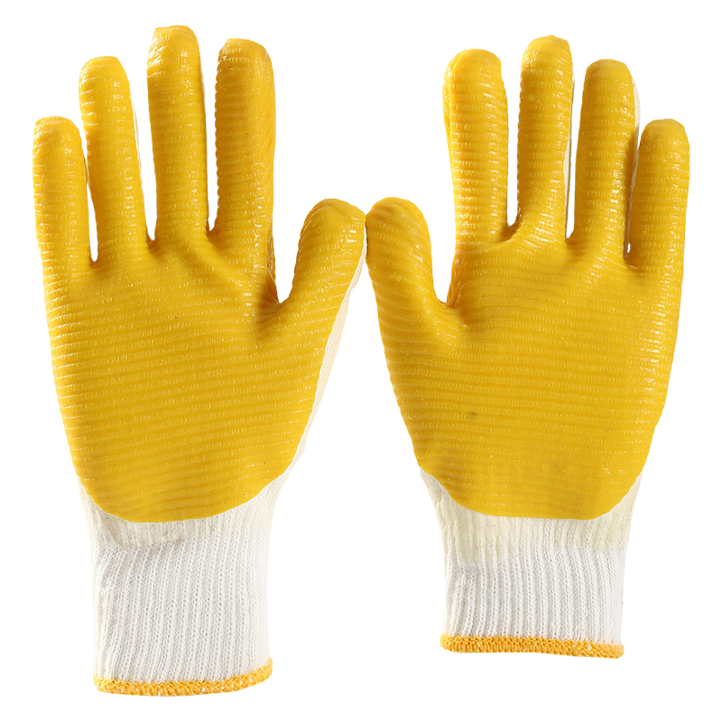 Custom Safety Rubber Laminated Coating Gloves For Work