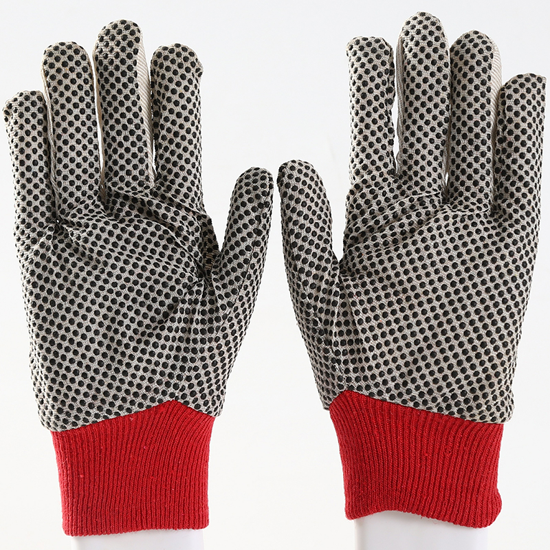 Garden canvas dotted gloves