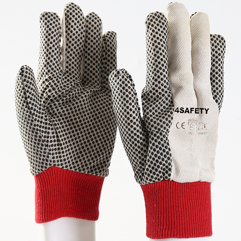 Garden canvas dotted gloves