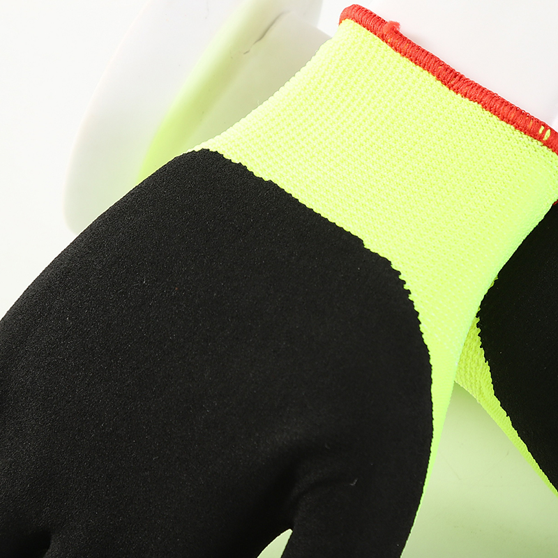 China New Design Sandy Nitrile Coated Work Gloves Manufacturer