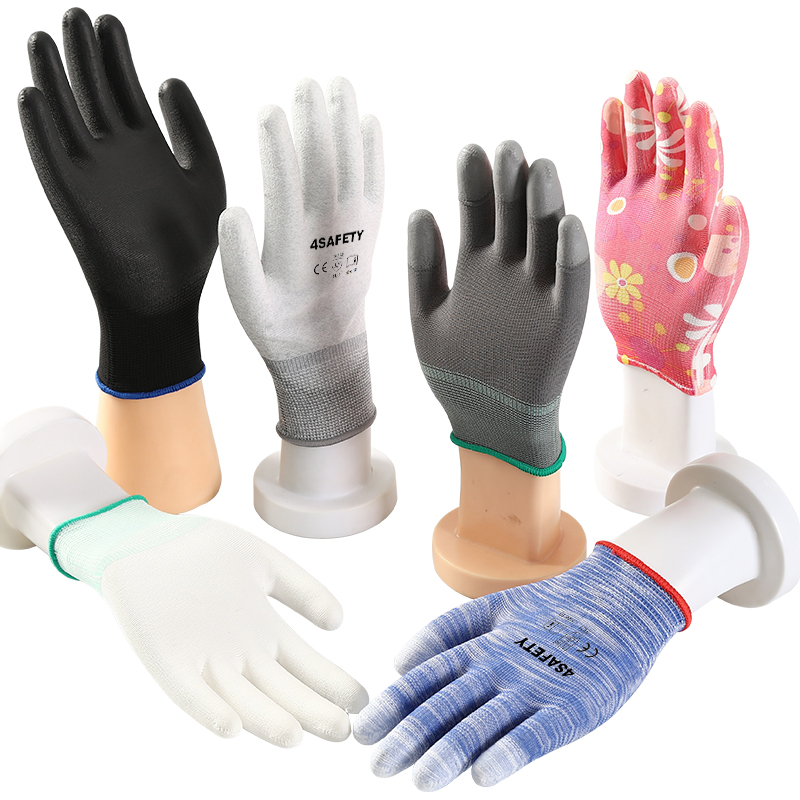 Best Price Pu Palm Coated Gloves Anti Static Esd Gloves