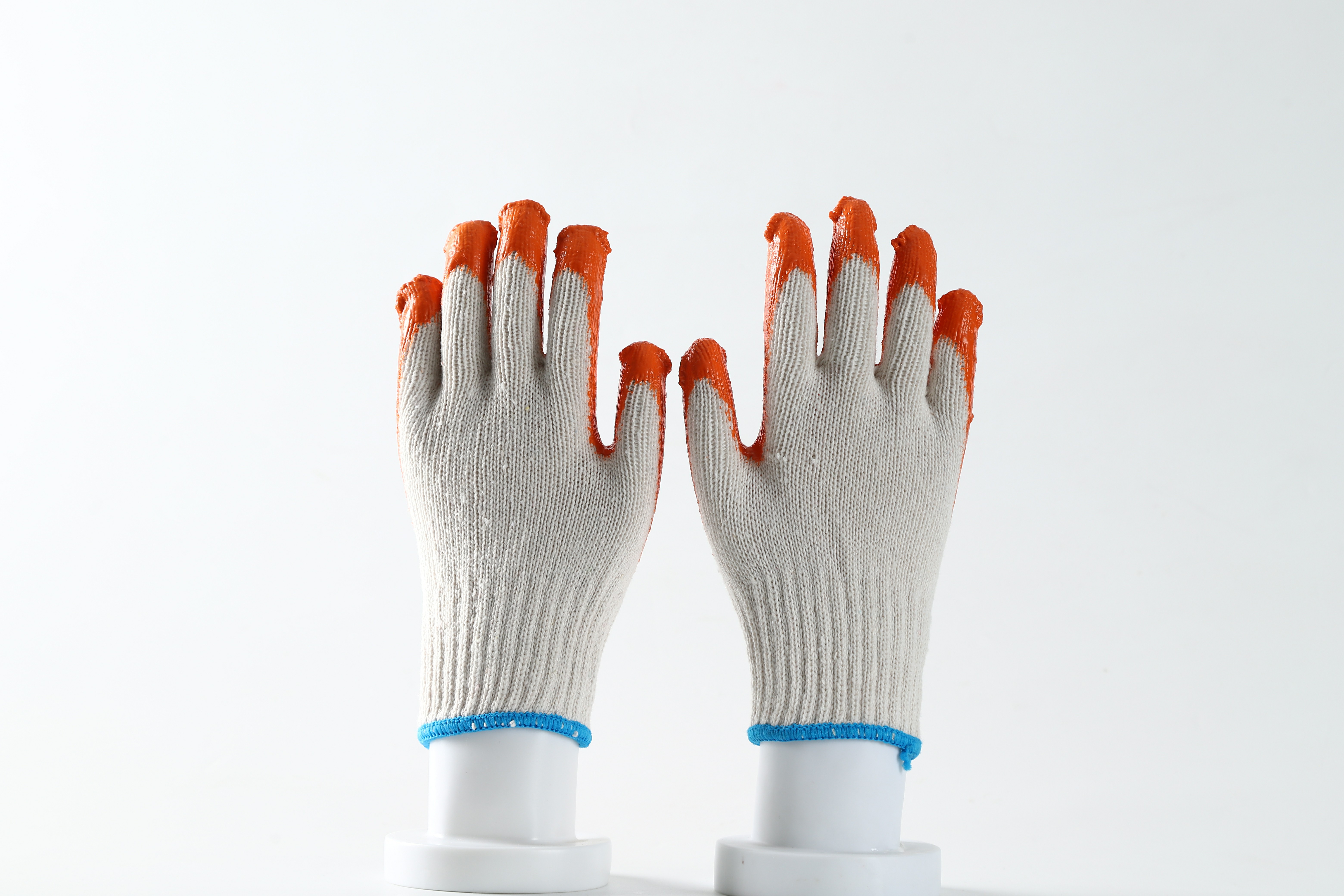 10 Gauge cotton Latex Coated anti-slip gardening safety work glove