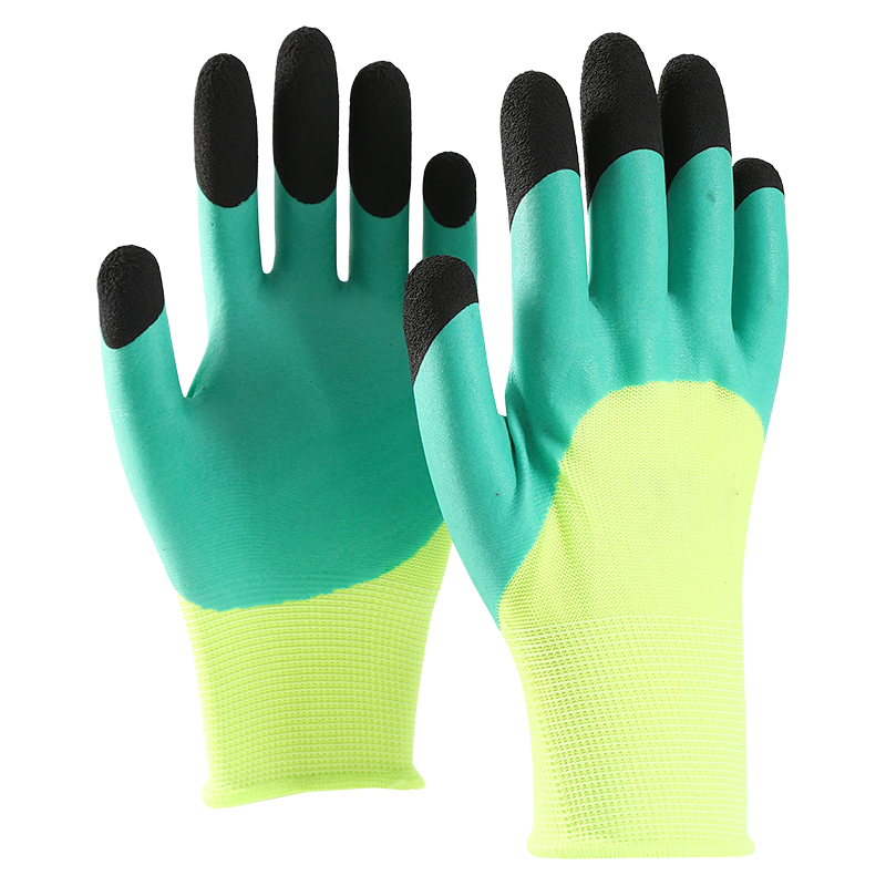 Oem 13 Gauge Foam Latex Coated Gloves