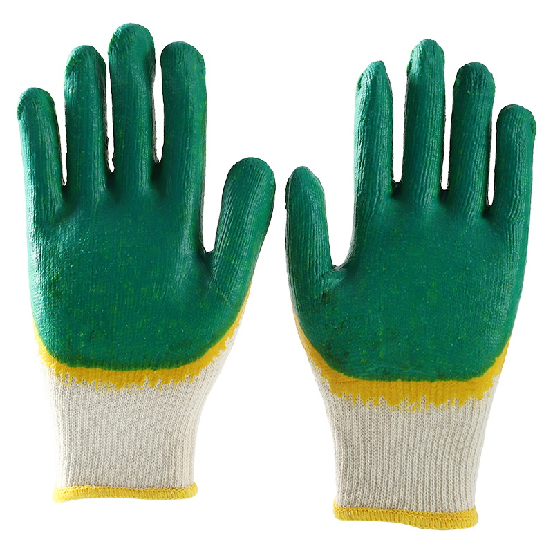 Hot Selling Latex Coated Smooth Gloves With Cotton Liner For Construction