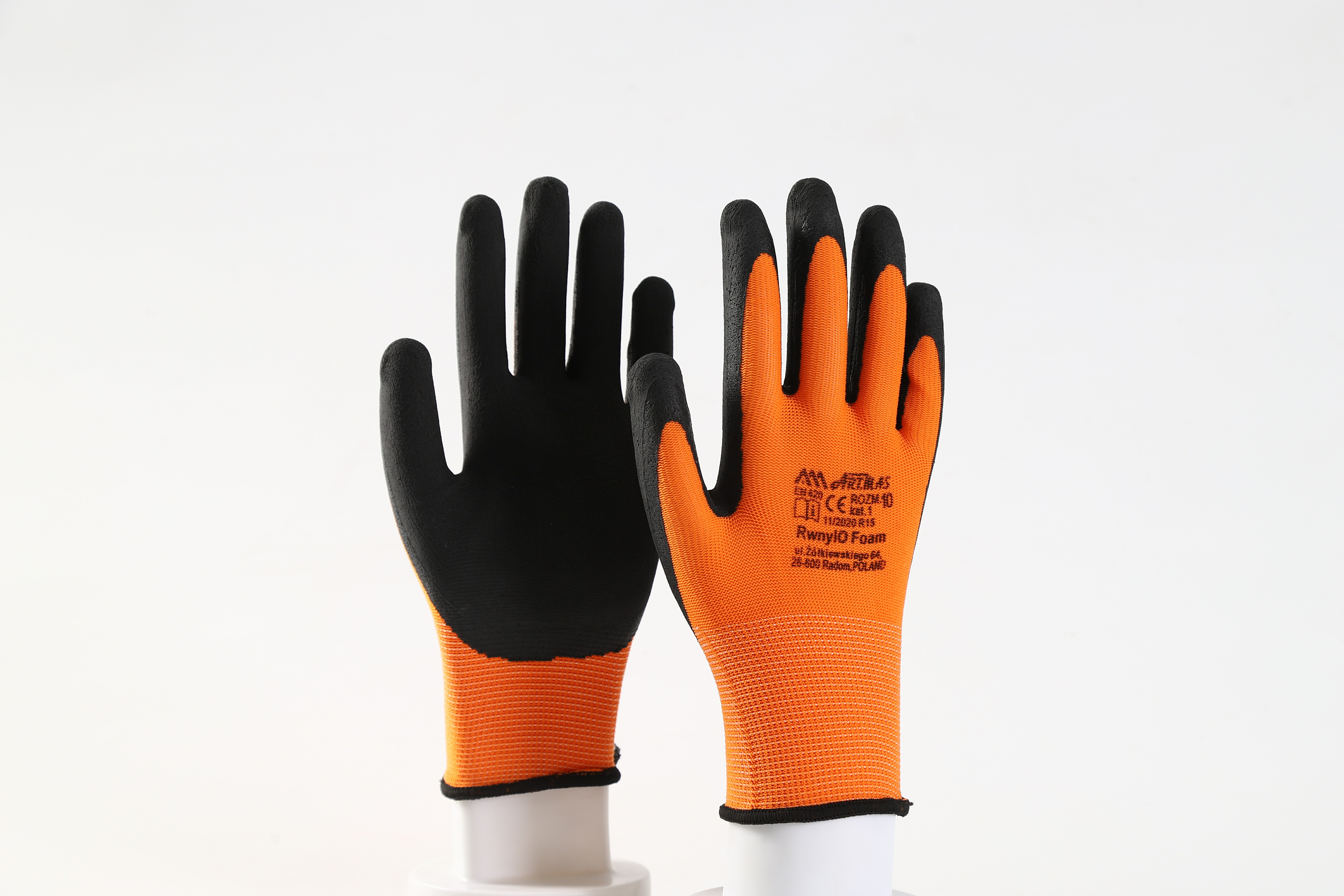 13G Polyester anti-slip water proof Foam Latex Coated Safety work Gloves