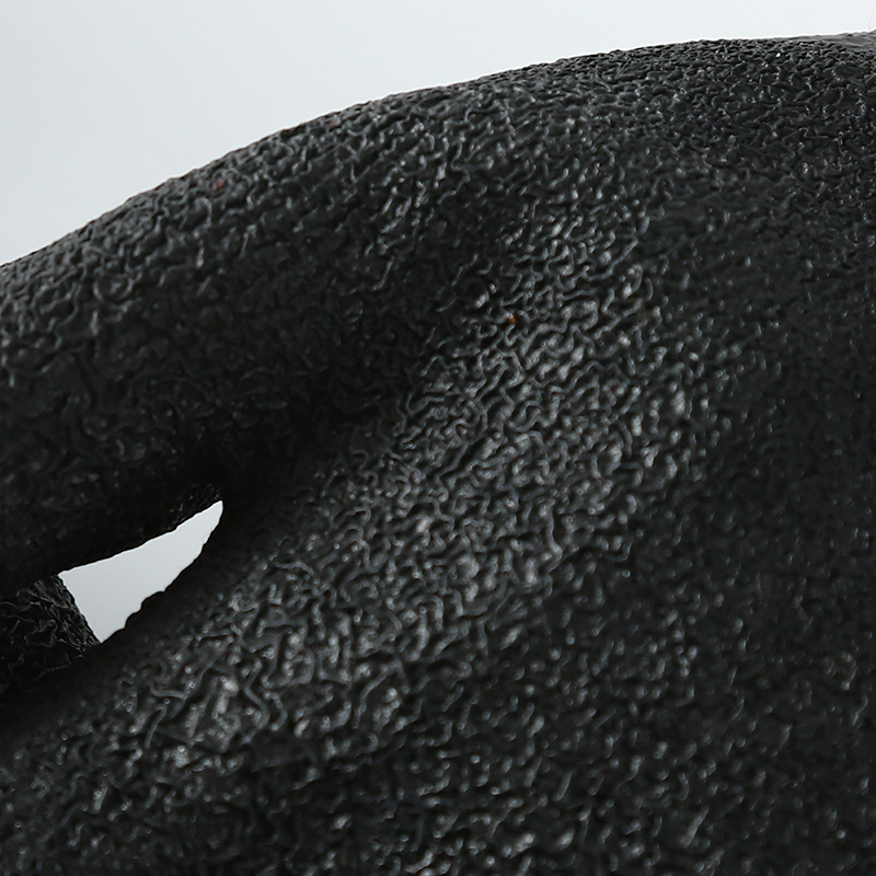 Gray And Black Industrial Safety Work Gloves Latex Crinkle Coated Labor Protective Hand Gloves