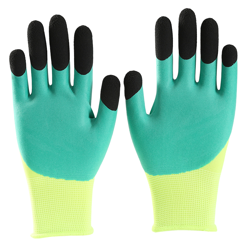 Oem 13 Gauge Foam Latex Coated Gloves