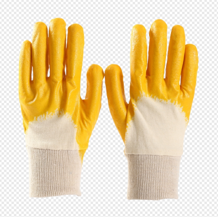 Custom Cotton Polyester Latex Coated Knit Wrist Work Gloves