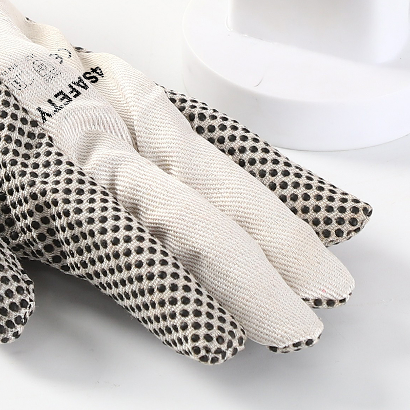 Garden canvas dotted gloves