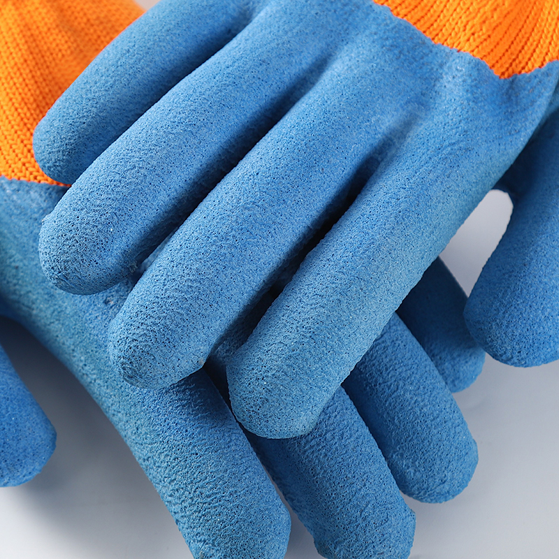 Thermal Palm Coated Latex Winter Cold Resistance Working Glove For Sale