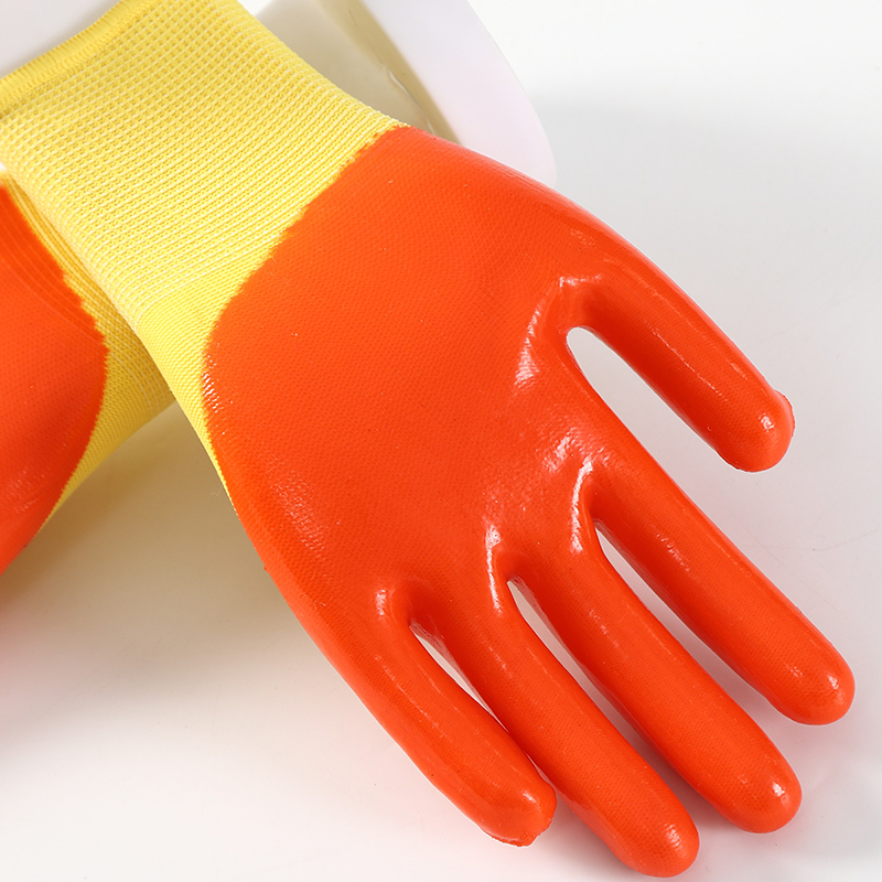 Cheap Pvc Coated Safety Gloves Construction Protective Work Gloves