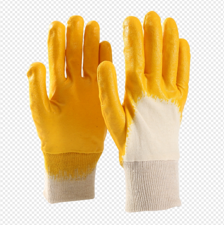 Custom Cotton Polyester Latex Coated Knit Wrist Work Gloves