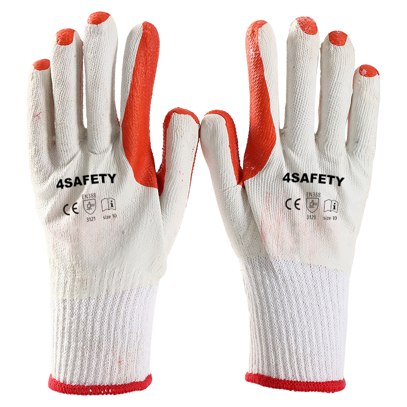 Red Iaminated Rubber Coated Gloves