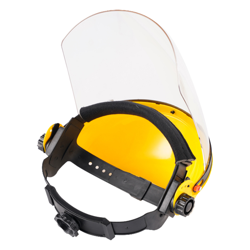 Half Acrylic Face Shield Protective Clear Plastic With Helmet Headgear Faceshield Industry