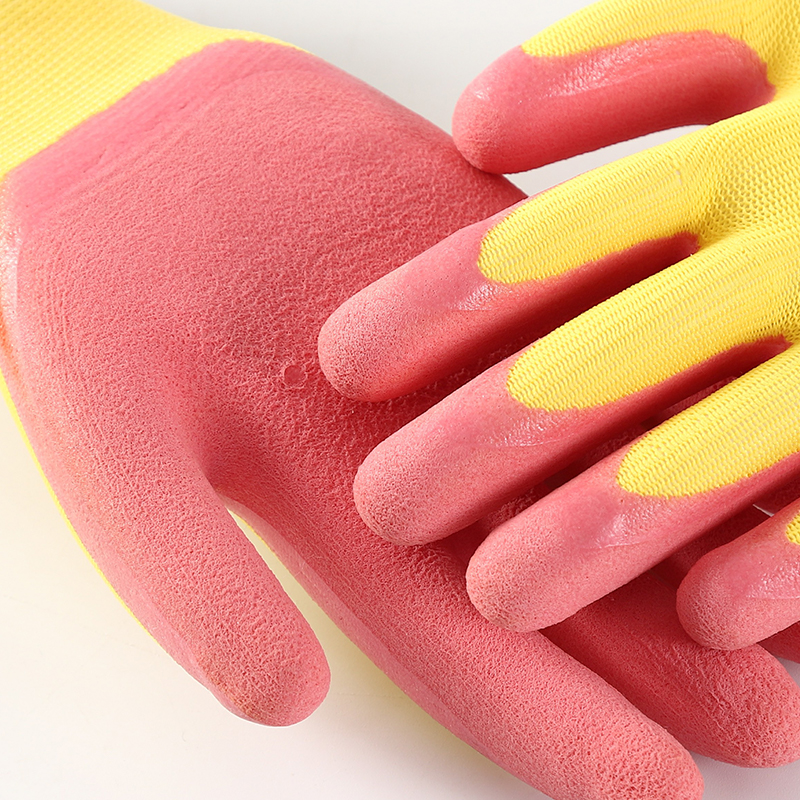 Top Selling Soft Flexible Strong Grip Work Gloves Latex Coated Gloves