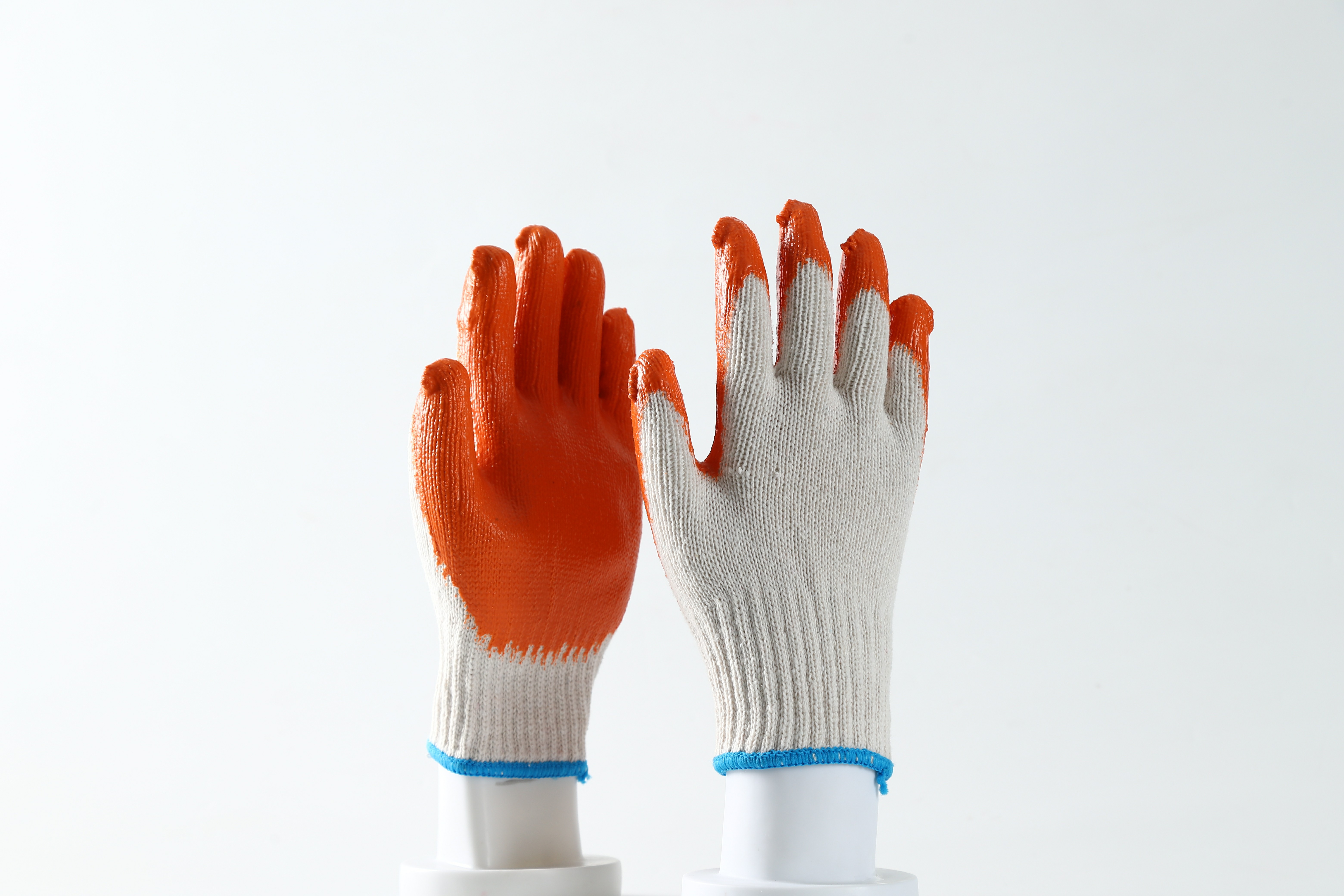 10 Gauge cotton Latex Coated anti-slip gardening safety work glove