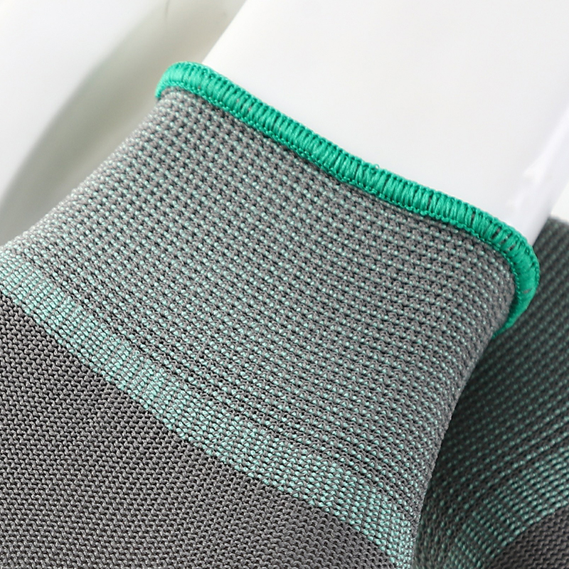 13 Gauge Polyester Working Safety Gloves Gray Safety Work Gloves