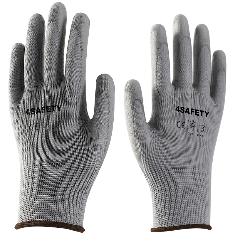 Oem Logo Custom Industry ESD Electrical Works Polyester 13G Glove For Sale